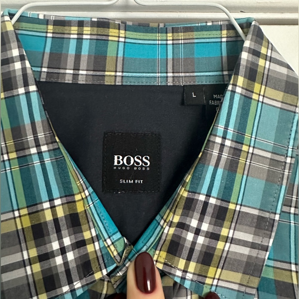 BOSS Plaid Men’s Shirt - Picture 4 of 7